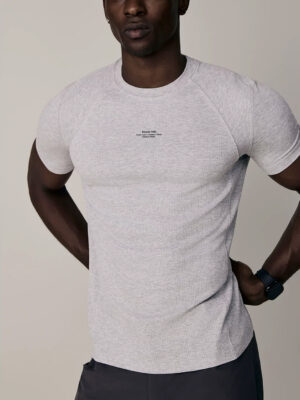 Men's Slim Fit Ribbed Crewneck Tee